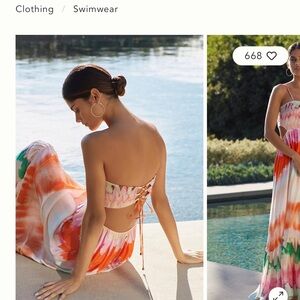 Maaji Multicolor Tie-Dye Maxi Dress